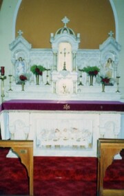 Photograph, The altar at St Peter's Catholic Church, Linton