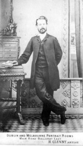 Photograph, H. Glenny, artist, Dublin and Melbourne Portrait Rooms, Main Rd, Ballarat East, Reverend John Seccombe