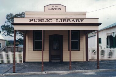 PHOTOGRAPH, Restored Public Library building, Sussex St, Linton, 1994