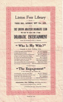 Programme for a play.