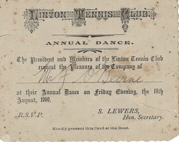 Dance invitation.