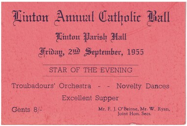 Ticket to a ball.