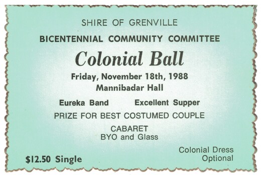 Ticket to a ball.