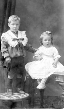 Portrait of two children.