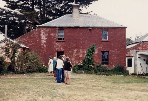 People at a homestead.