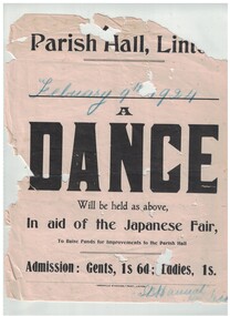 Poster advertising a dance.