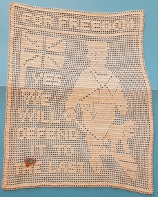 Crochet work, Doily, white cotton