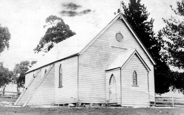 Photograph, Church Building : two possible identifications : Catholic Church at Berringa or St Mark's Church of England, Happy Valley