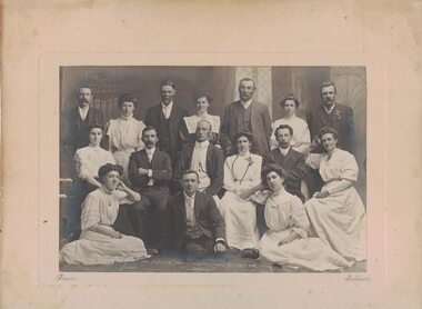 Group portrait of a choir.