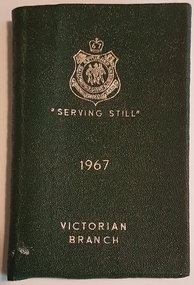 Green, bound RSL diary.