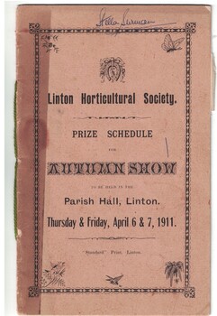 Prize schedule for an agricultural show.