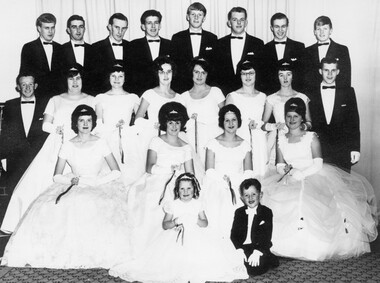 Group at debutante ball.