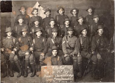 Group of soldiers at camp.