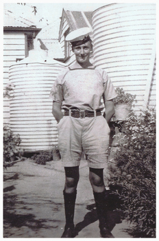 Sailor wearing shorts.