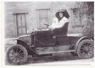 Photograph, Mrs. Lyle Bennett in Early Model Renault