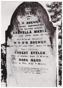 Image of a headstone,