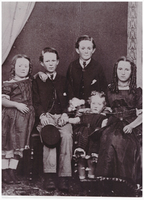 Portrait of five young children.