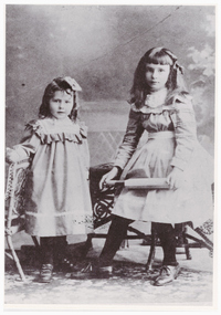 Portrait of two young girls.