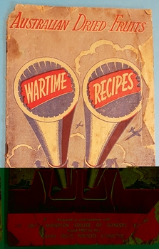 Recipe book used during wartime.