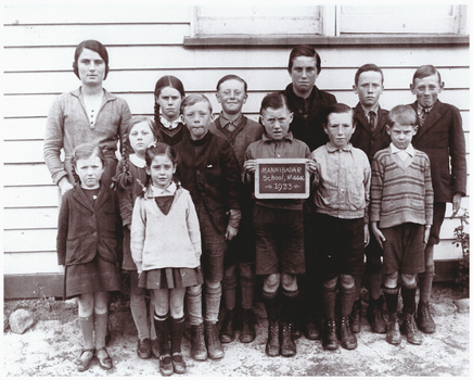 Image of school pupils and a teacher.