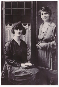 Portrait of two women.