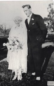 Wedding photo of the bride and groom.