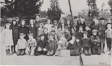 School pupils and a teacher.