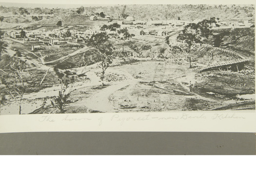 Early image of a townscape.