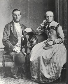 Portrait of a man and woman.