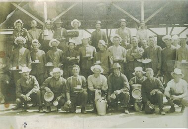 Large group of shearers.