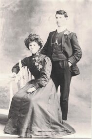 Portrait of a man and a woman.