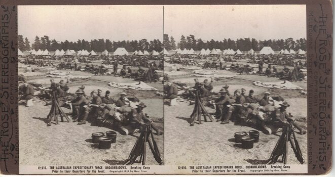 Soldiers at a military camp.