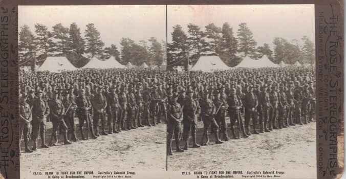 Large group of soldiers.