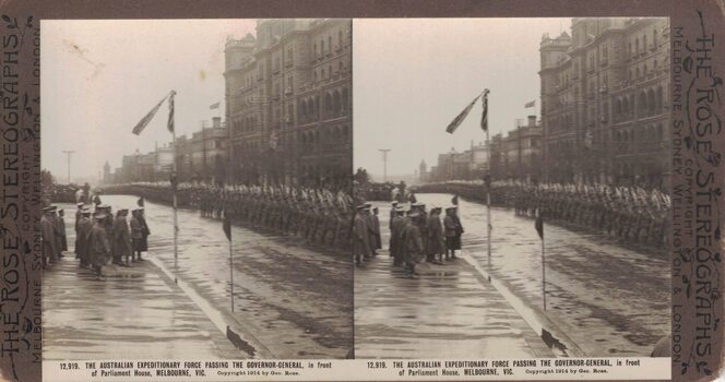 Soldiers on parade.