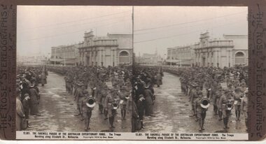 Soldiers on parade.