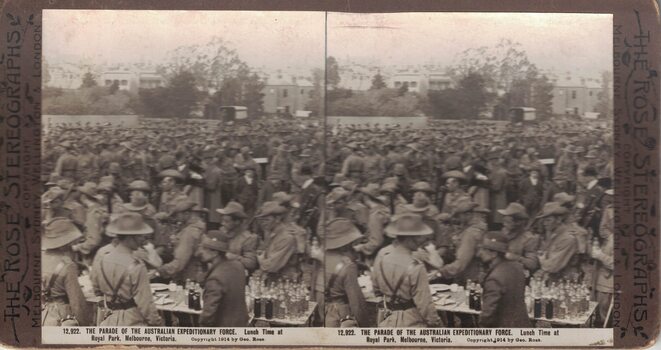 Large group of soldiers.