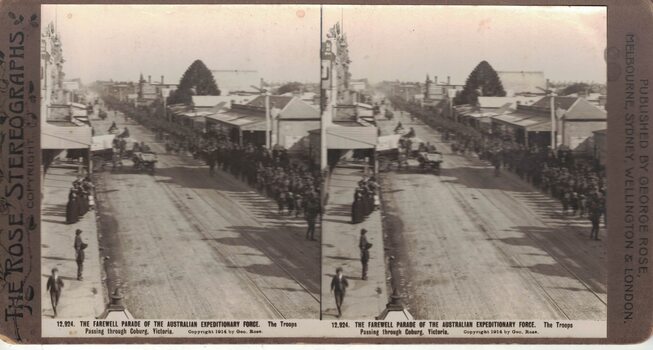 Parade of soldiers.