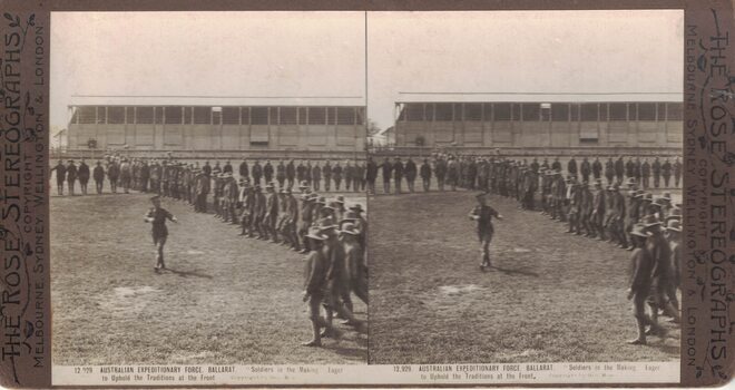 Large group of soldiers.