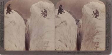 Men on a glacier.