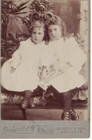 Portrait of two young girls.