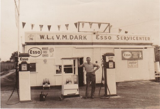 Man at a service station.