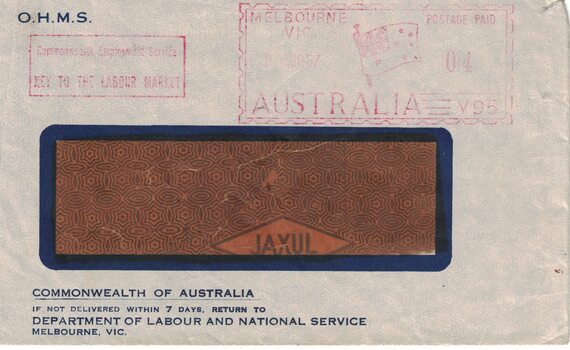 Envelope for letter.