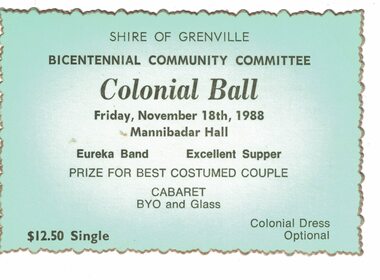 Ticket to a ball.