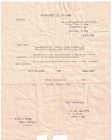 Employment appointment letter.