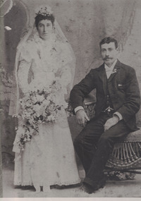 Portrait of a bride and groom.