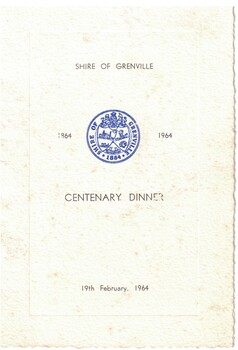 Programme for a centenary event.