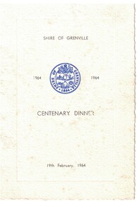 Programme for a centenary event.
