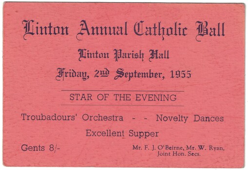 Ticket to a ball.