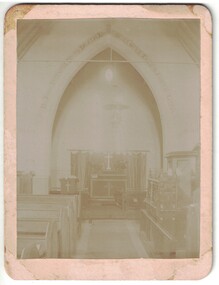 Photograph, Interior of St Paul's Church of England, Linton, undated