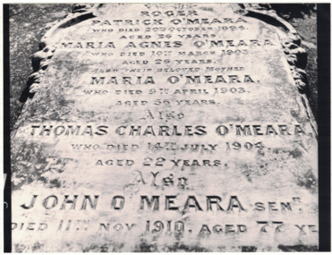 Photograph, O'Meara Tombstone